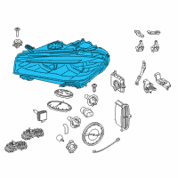 OEM 2015 BMW X6 Left Headlight Diagram - 63-11-7-317-109