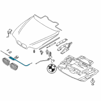 OEM 2002 BMW 525i Bowden Cable Diagram - 51-23-8-190-754