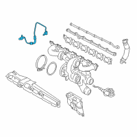 OEM BMW 440i Oil Feed Line Diagram - 11-42-7-643-175