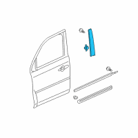 OEM 2010 Honda Pilot Garn Assy, L. Diagram - 72470-SZA-A01