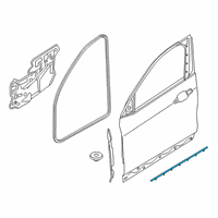 OEM 2018 BMW X2 Caulking For Door Sill Front Door Left Diagram - 51-76-8-498-353