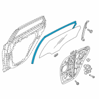 OEM Hyundai Sonata Run-Rear Door Window Glass, LH Diagram - 83530-C1000