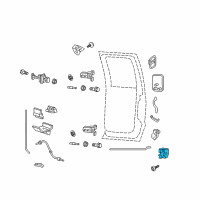 OEM 2016 Lincoln Navigator Latch Diagram - CL3Z-1626412-A