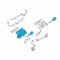 OEM 2017 BMW M3 Turbocharger, Cylinders 4-6 Diagram - 11-65-7-849-651