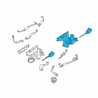 OEM 2018 BMW M3 Turbocharger, Cylinders 1-3 Diagram - 11-65-7-849-650