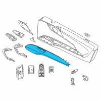 OEM 2020 BMW i8 Armrest, Leather Left Diagram - 51-41-7-367-991