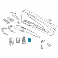 OEM 2015 BMW i3 Switch, Tank Release Diagram - 61-31-9-323-414