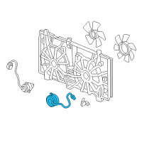 OEM 2006 Honda Accord Motor, Cooling Fan Diagram - 38616-RAA-A01