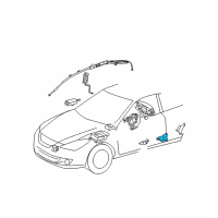 OEM 2006 Toyota Solara Side Sensor Diagram - 89830-06020