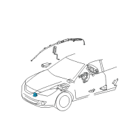 OEM 2005 Toyota Solara Front Sensor Diagram - 89173-09220