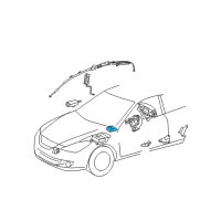 OEM 2019 Toyota Tacoma Occupant Module Diagram - 89952-35020