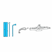 OEM Nissan Rogue Tool Set Diagram - 99501-9TA0A