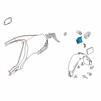OEM Lincoln MKS Filler Pocket Diagram - 9A5Z-9A212-A