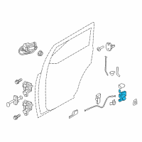 OEM 2016 Lincoln Navigator Latch Diagram - CL3Z-1626413-A