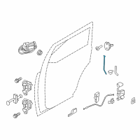 OEM 2015 Ford Expedition Handle Rod Diagram - 2L1Z-7826461-AAD