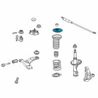 OEM 2016 Lexus CT200h Seat Sub-Assembly, Front Spring Diagram - 48044-42010