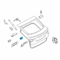 OEM 2015 BMW X6 Trunk Lock Actuator Motor Rear Diagram - 51-24-7-397-630