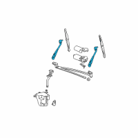 OEM 2009 Ford E-150 Wiper Arm Diagram - 7C2Z-17526-A