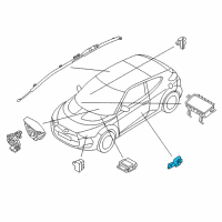 OEM 2014 Hyundai Veloster Sensor Assembly-Side Impact Diagram - 95920-1R000