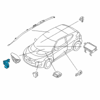 OEM 2012 Hyundai Veloster Clock Spring Contact Assembly Diagram - 93490-3V110