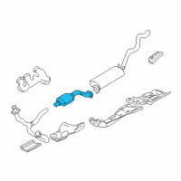 OEM 1997 Oldsmobile Bravada 3Way Catalytic Convertor Diagram - 25314445