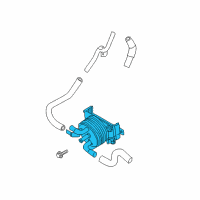 OEM 2011 Infiniti QX56 Cooler Assembly-Auto Transmission Diagram - 21606-1LA1B