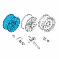 OEM 2010 Ford F-150 Wheel, Alloy Diagram - AL3Z-1007-C