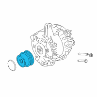 OEM 2017 Lincoln MKT Pulley Diagram - FJ7Z-10344-A