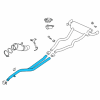 OEM 2020 BMW M340i xDrive FRONT PIPE Diagram - 18-30-7-933-844