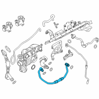 OEM 2011 BMW 740Li Line, Feed, Cooling, Turbocharger Diagram - 11-53-7-558-899