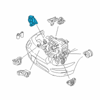 OEM 1997 Acura Integra Rubber, Transmission Mounting (Mt) Diagram - 50805-SR3-010