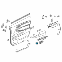 OEM 2019 Honda Pilot Switch Assembly, Remote Control Mirror Diagram - 35190-T7A-J11