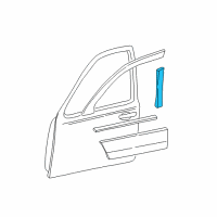 OEM 2002 Lincoln Town Car Window Molding Diagram - 3W1Z-5420554-AAA