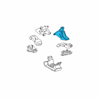 OEM 2001 Toyota Tundra Mount Bracket Diagram - 12315-62060
