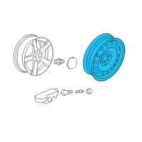 OEM Buick LeSabre Wheel, Spare Diagram - 9593686