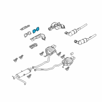 OEM 1998 BMW 540i Asbestos Free Gasket Diagram - 11-62-7-509-677