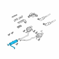 OEM BMW Centre Muffler Diagram - 18-10-7-526-389