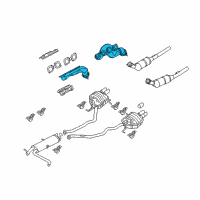 OEM 2004 BMW X5 Exhaust Manifold Diagram - 11-62-7-529-485