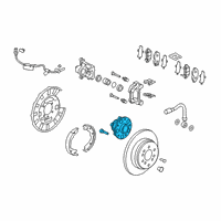 OEM Honda Bearing Assembly, Rear Hub Unit Diagram - 42200-TG7-A01
