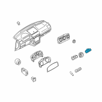 OEM Mercury Milan Hazard Switch Diagram - 9E5Z-13D730-AA