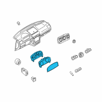 OEM 2006 Lincoln Zephyr Cluster Assembly Diagram - 6E5Z-10849-FA