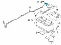 OEM 2022 BMW M340i BATTERY CABLE (PLUS POLE) Diagram - 61-12-8-796-155