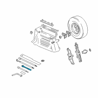 OEM 2006 Chevrolet Express 2500 Wrench Diagram - 15659721