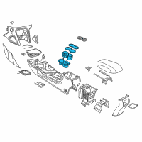 OEM 2014 Dodge Dart CUPHOLDER-Console Mounted Diagram - 1TW50DX9AD