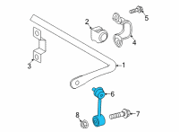 OEM Toyota RAV4 Prime Stabilizer Link Diagram - 48830-0R030