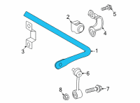 OEM Toyota Avalon Stabilizer Bar Diagram - 48812-06220