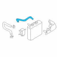 OEM Nissan Hose - Auto Transmission Oil Cooler Diagram - 21633-JA00A