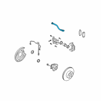 OEM 2014 Infiniti Q60 Hose Brake Rear Diagram - 46210-EG03C