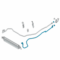 OEM 2020 BMW Z4 TRANSMISSION OIL COOLER LINE Diagram - 17-22-8-654-897