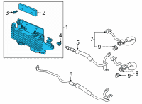 OEM 2022 Honda Ridgeline COOLER ASSY- (ATF) Diagram - 25500-5MK-033